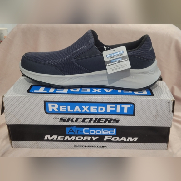 Skechers Other - Skechers Men's Dark Blue Slip-On Loafers